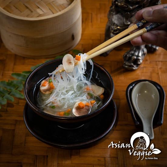 SOPA FIDEO DE SOYA VEGETARIANO